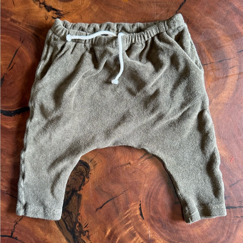 The Simple Folk Baby Pants in Olive Green